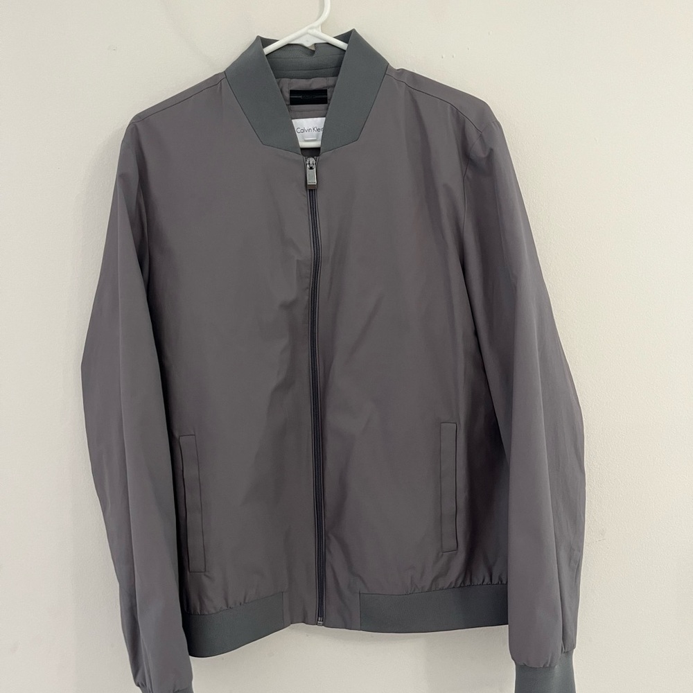 Calvin Klein Charcoal Bomber Jacket